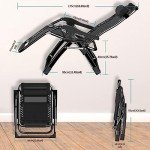 Adjustable Folding Sun Lounger with Cover - Black