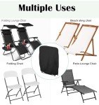 2 Pack Waterproof Garden Chair Covers for All Weather
