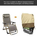 Heavy Duty Garden Chair Cover - Beige 93cm x 82cm