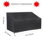 Waterproof Garden Bench Cover for 2/3 Seat