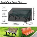 Waterproof 2-Seater Garden Bench Chair Cover