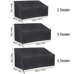 Waterproof 2-Seater Garden Bench Cover, UV Resistant