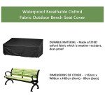 Heavy Duty Waterproof Garden Bench Cover 2/3/4 Seater