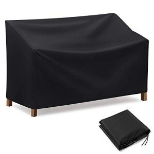 Waterproof Garden Bench Cover with Drawstring Storage