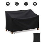 Waterproof Garden Bench Cover with Drawstring Storage