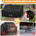 Heavy Duty Waterproof Garden Chair Cover Set