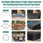 Waterproof Garden Chair Covers with Drawstring Buckle