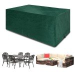 Waterproof Rectangular Garden Chair Covers - Large Size