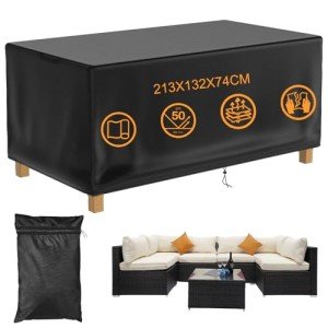 Waterproof Garden Chair Cover with Drawstring 213x132CM