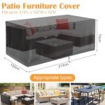 Waterproof Garden Chair Cover with Drawstring 213x132CM