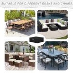 Heavy Duty Garden Chair Covers 300x250x100cm