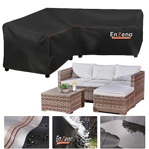Waterproof V-Shape Garden Sofa Cover 420D