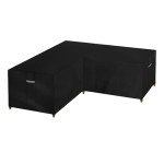 Heavy-Duty Waterproof Garden Sofa Cover - Black
