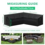 Waterproof V-Shape Garden Chair Cover, Heavy Duty