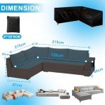 Waterproof V-Shape Garden Furniture Cover, 420D