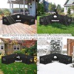 V-Shaped Waterproof Garden Furniture Cover - 255cm