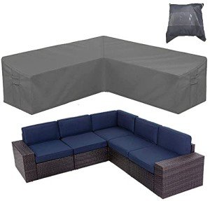 Heavy Duty Garden L-Shape Sectional Sofa Cover