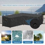 VANSHEIM Waterproof V-Shape Garden Chair Cover