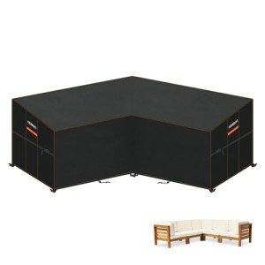 Waterproof V-Shape Garden Sofa Cover 420D