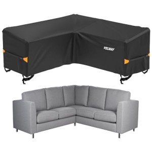 Waterproof V-Shape Garden Sofa Cover with Straps
