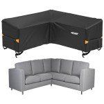 Waterproof V-Shape Garden Sofa Cover with Straps