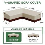 Waterproof V-Shape Garden Furniture Cover 215x215CM