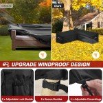 V-Shaped Waterproof Garden Sofa Cover 420D