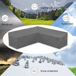 Heavy Duty Garden L-Shape Sectional Sofa Cover