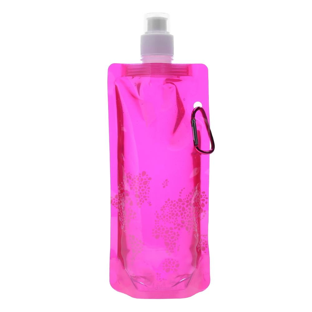 Collapsible Water Bottle with Clip for Hiking