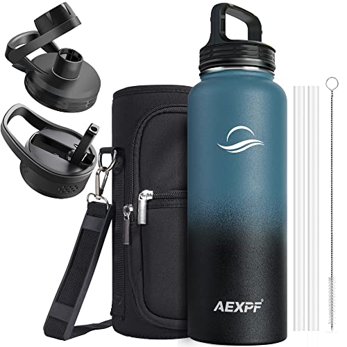 40oz Insulated Stainless Steel Hiking Water Bottle