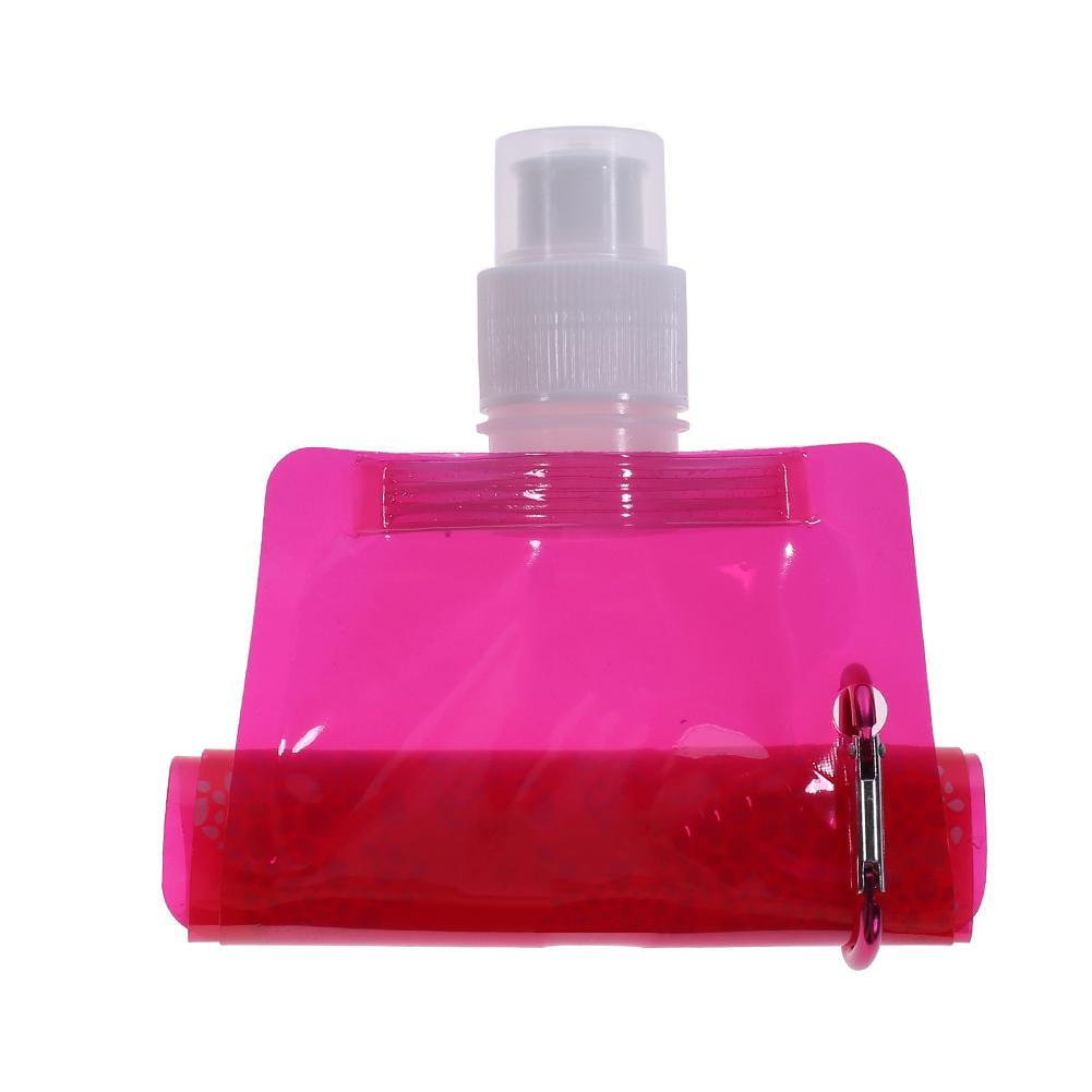 Collapsible Water Bottle with Clip for Hiking