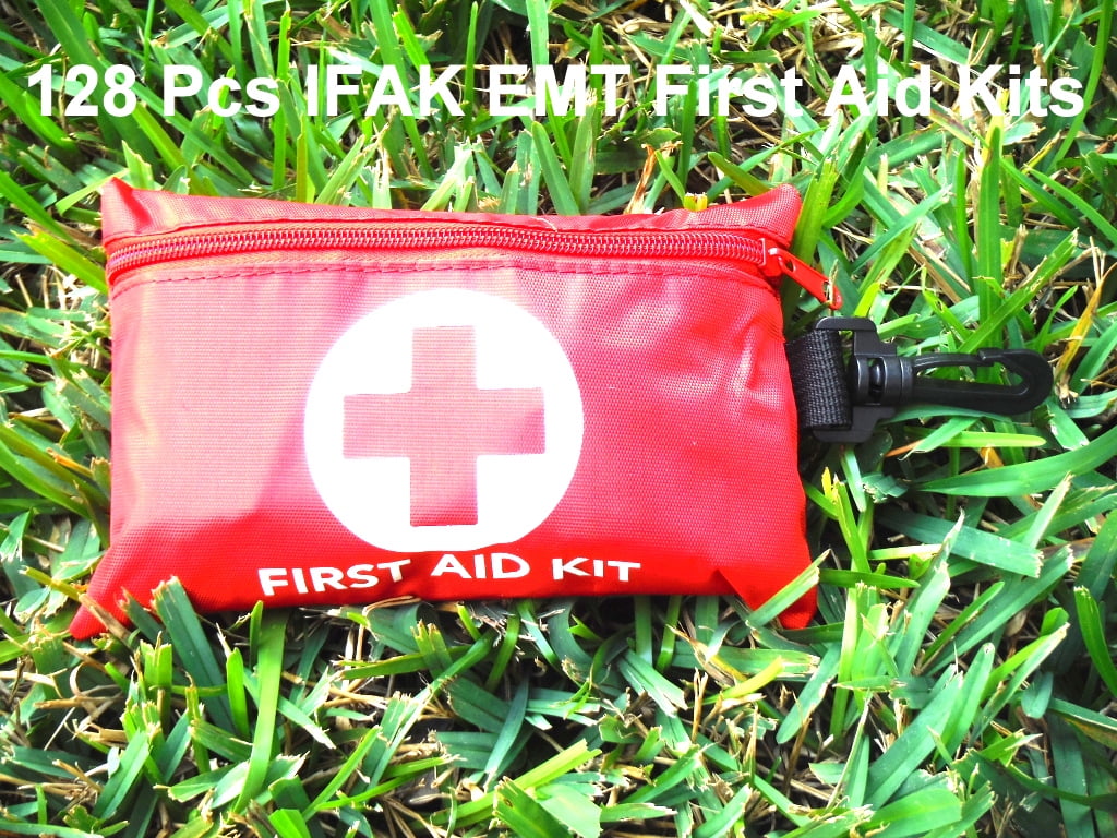 Compact 128 Pcs First Aid Kit for Hiking