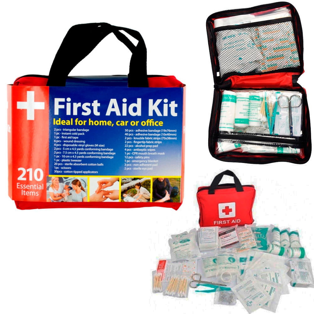 210-Piece Hiking First Aid Kit, Compact and Durable