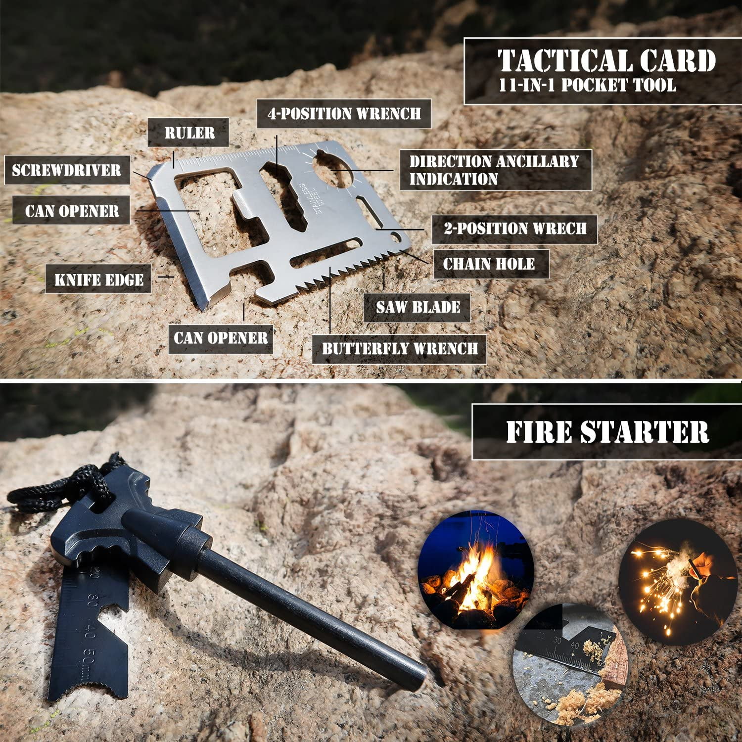 EVERLIT 250-Piece Outdoor Hiking Survival First Aid Kit