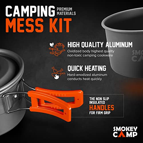 Compact 17-Pc Hiking Cookware Set