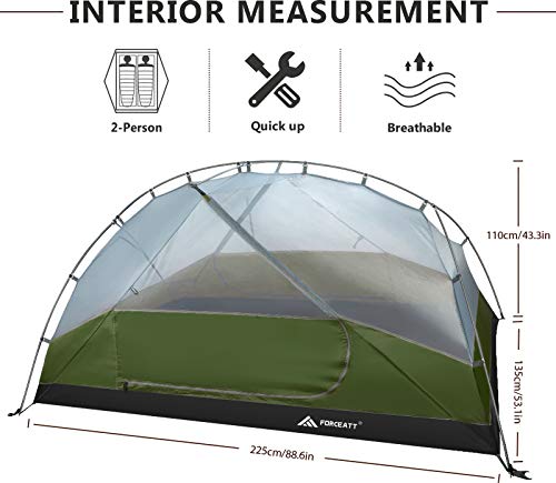 Forceatt 2-3 Person Waterproof Hiking Tent