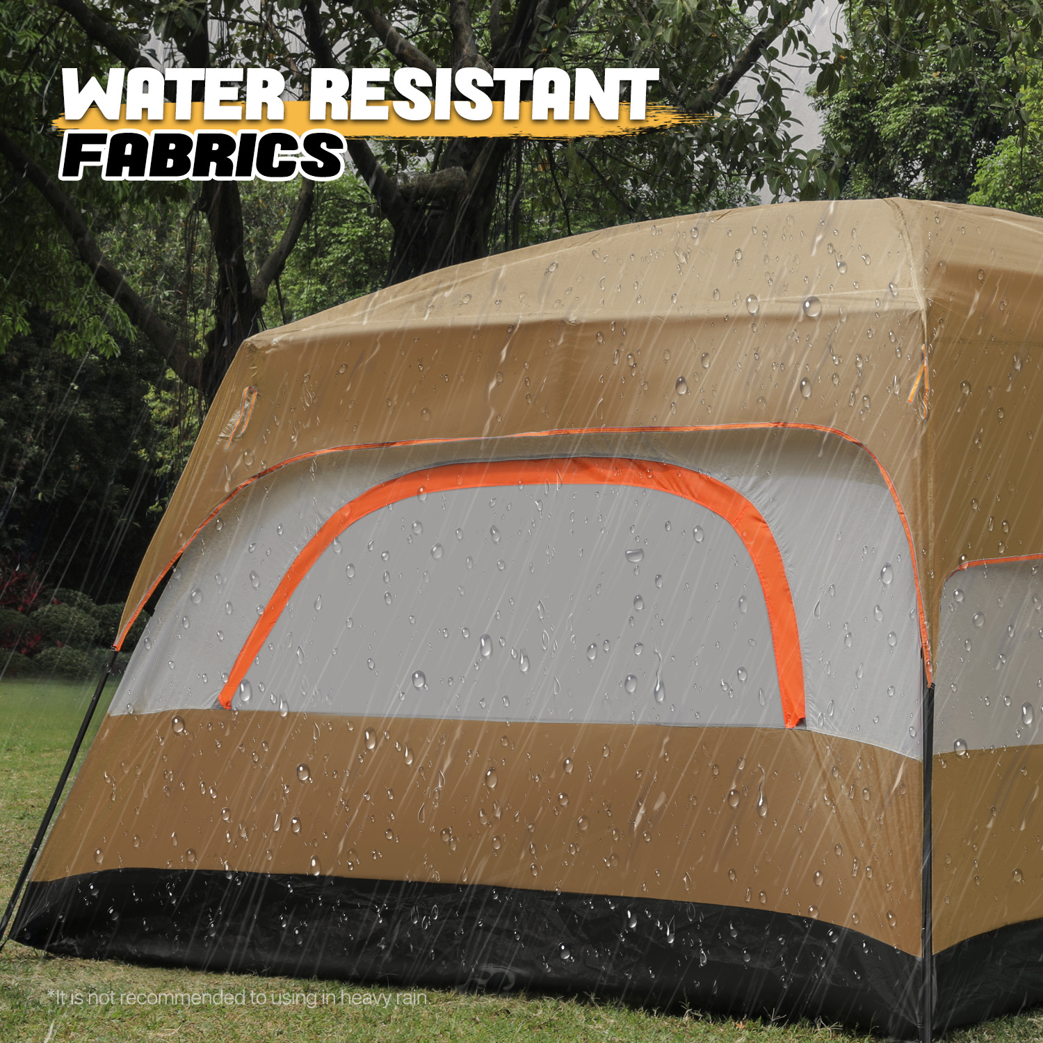 Family Camping Hiking Tent: 5-8 Person Instant Cabin