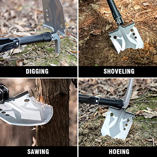 Portable Hiking Survival Shovel with Axe