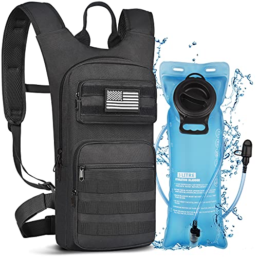 NOOLA Hydration Backpack for Hiking, Biking, Running (Black)