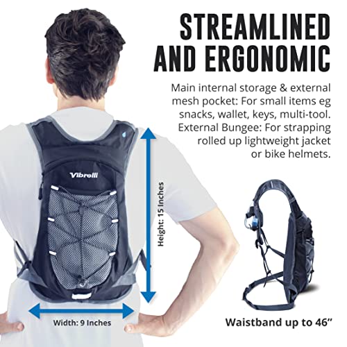 Vibrelli Hydration Pack with 2L Water Bladder
