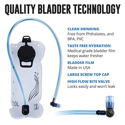 Vibrelli Hydration Pack with 2L Water Bladder