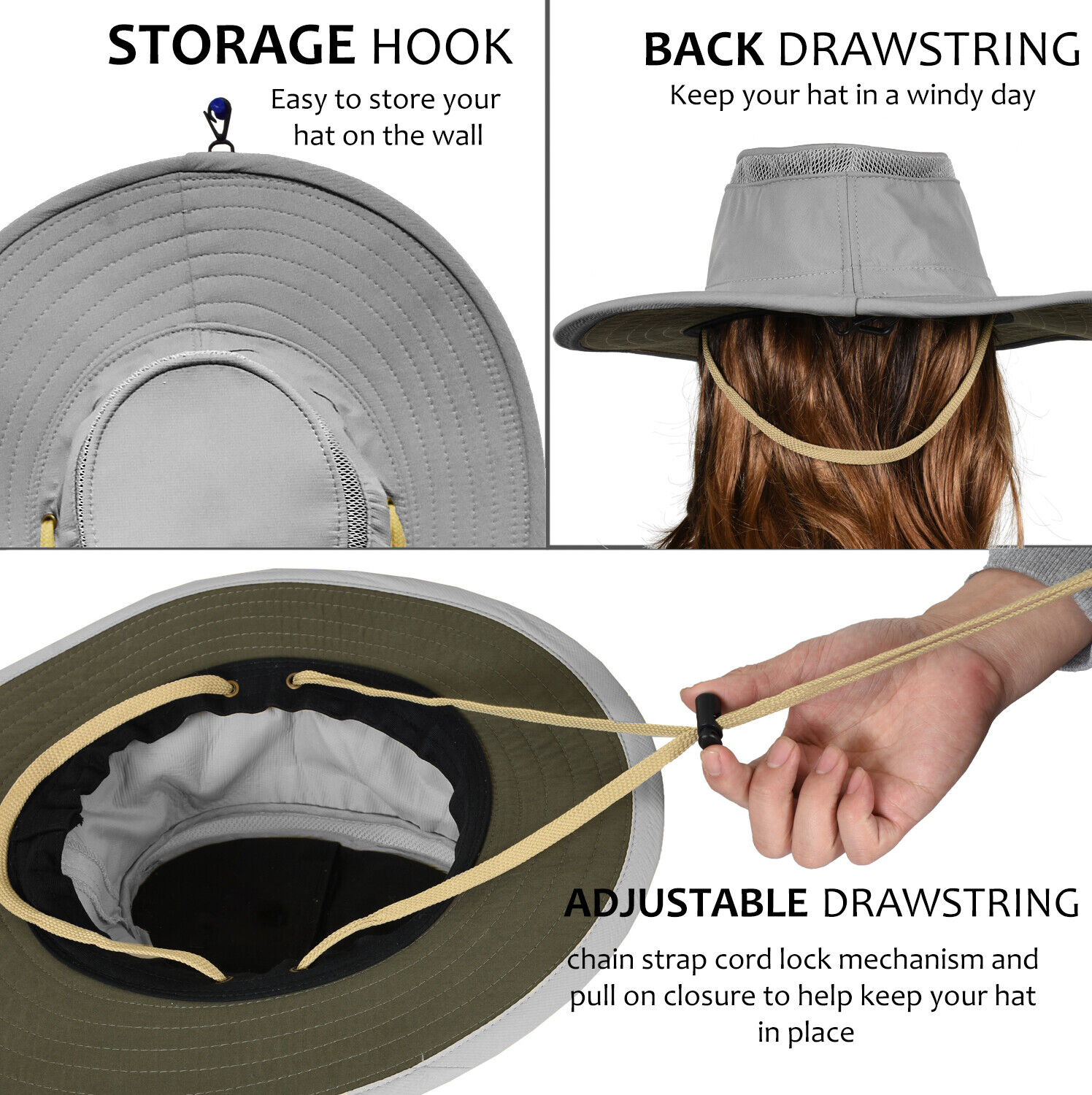 Sun hats UPF 50+ for outdoor hiking