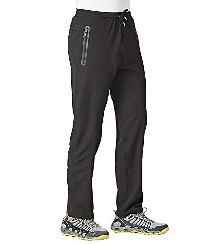 TBMPOY Men's Lightweight Hiking Pants, Black L
