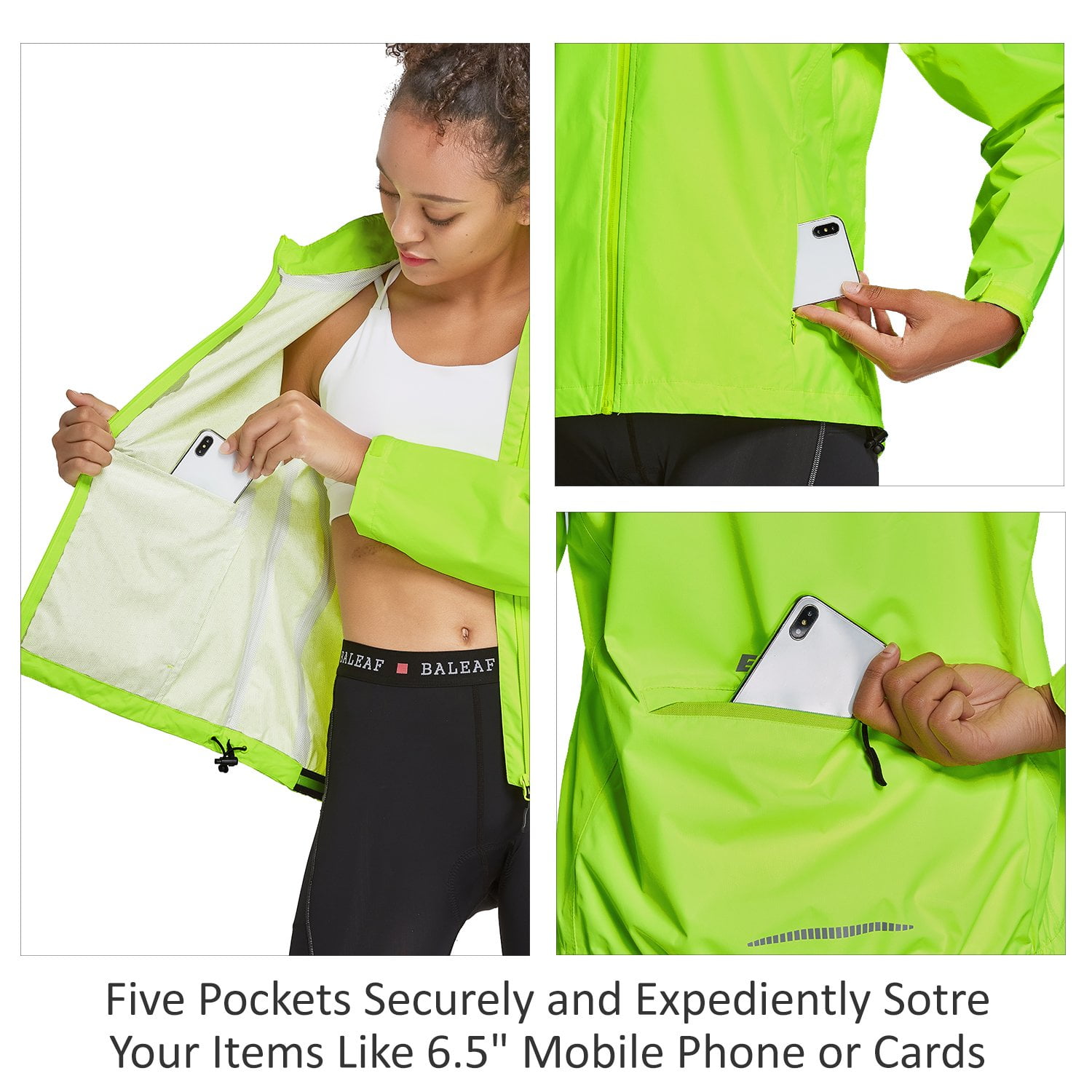 Women's Rain Jacket for Hiking - Size M