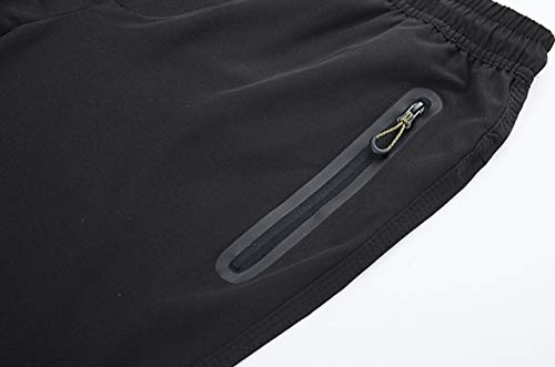 TBMPOY Men's Lightweight Hiking Pants, Black L