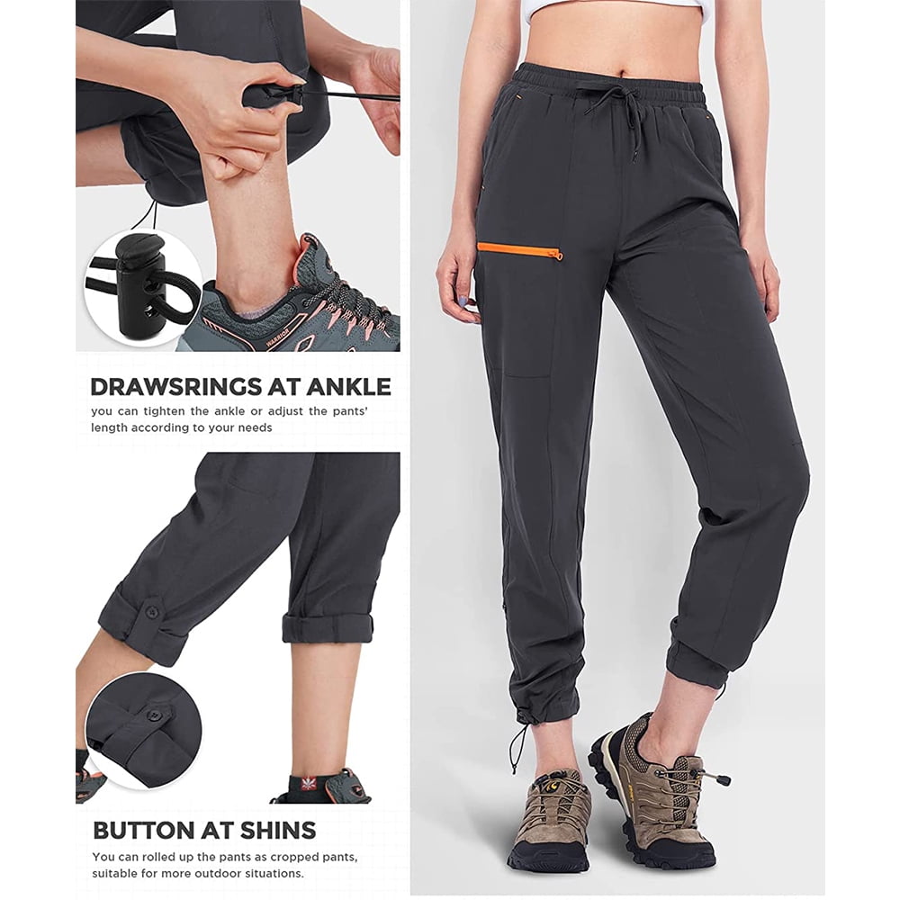 Hiauspor Women's Quick Dry Hiking Cargo Pants