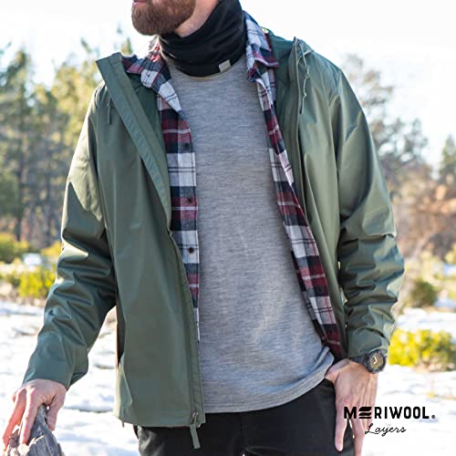 MERIWOOL Mens Base Layer - Midweight Merino Wool Shirt
