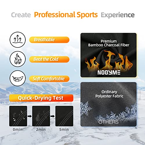 NOOYME Women's Thermal Long Johns, Cold Weather Base Layer