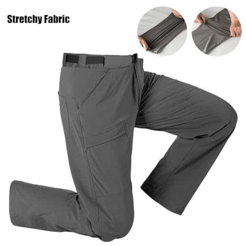 FREE SOLDIER Men's Gray Outdoor Hiking Cargo Pants
