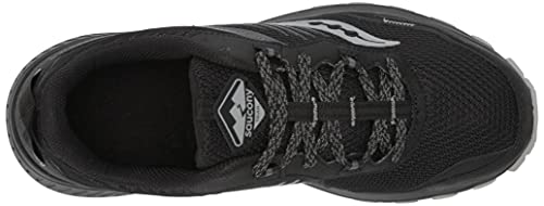 Saucony Men's TR15 Trail Running Shoe, Black, 10 Wide